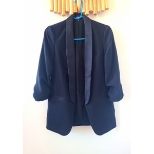 Express Satin Shawl Collar Blazer - XS